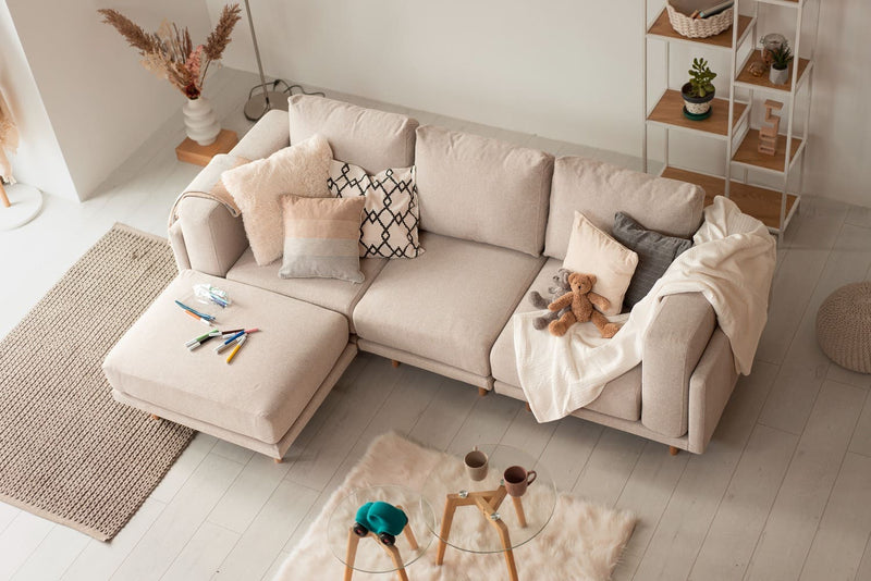 Modular sofa Donna s with sleep function - fabric Nova