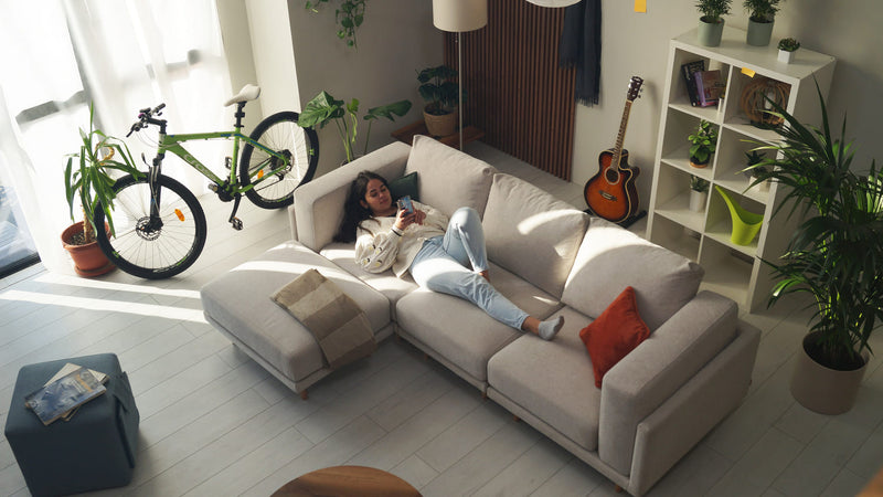 Donna modular sofa with sleep function - fabric Nova