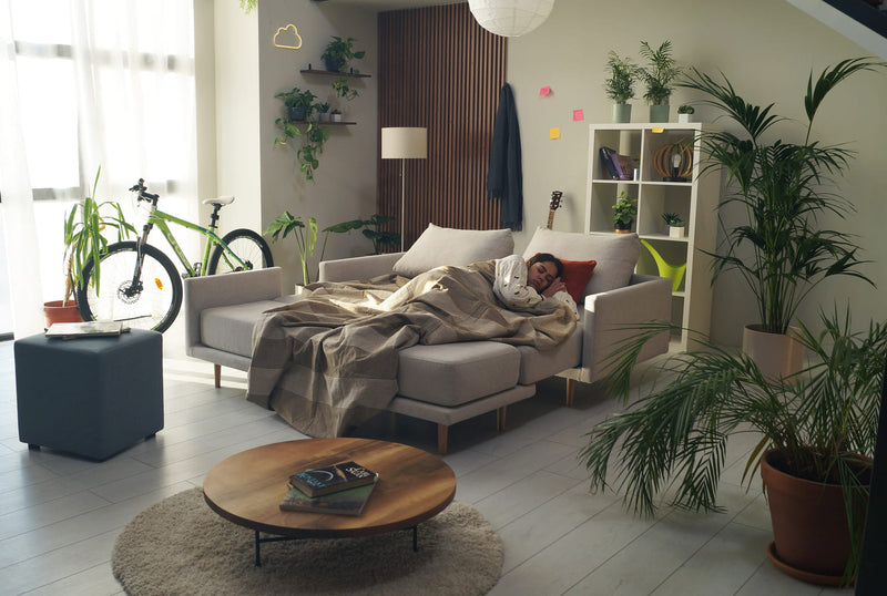 Modular sofa Donna s with sleep function - fabric Nova