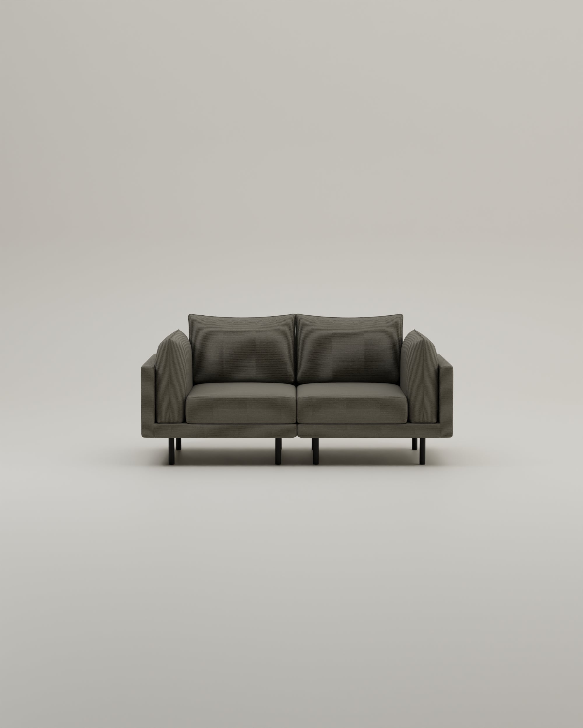 Stoffbezug - Modulares Sofa Donna 2-Sitzer