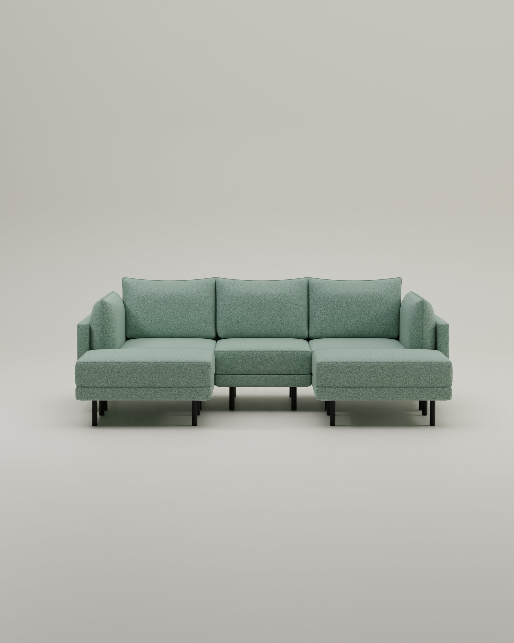 Outlet - Modulares Sofa Donna U-Form mit Schlaffunktion