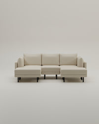 Modulares Sofa Donna U-Form mit Schlaffunktion