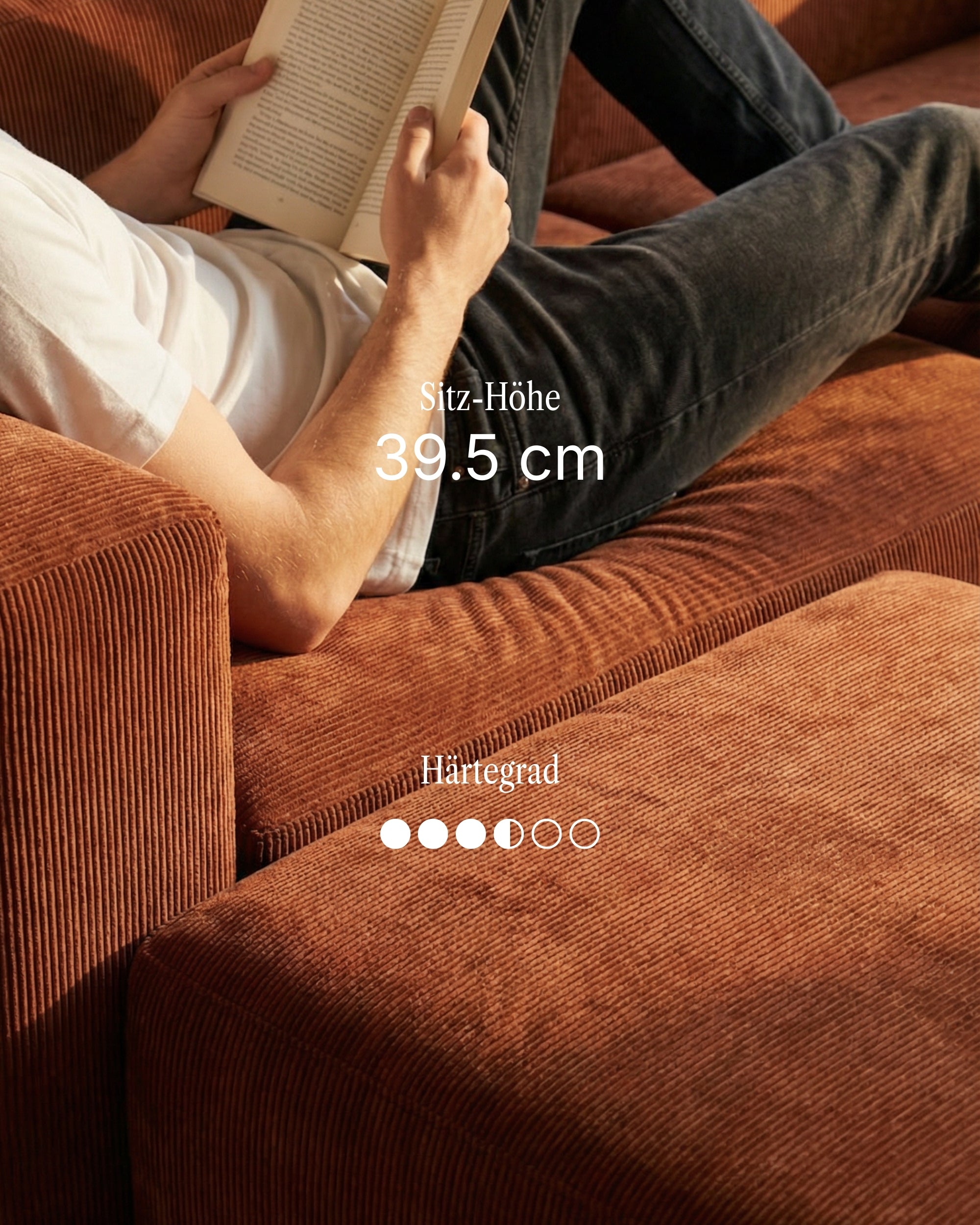 Modulares Ecksofa  Harvey 4-Sitzer mit Schlaffunktion