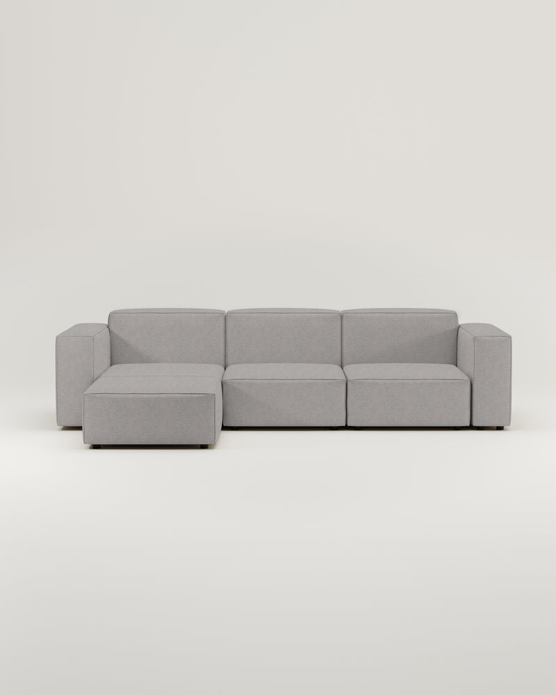 Modulares Sofa Harvey 4-Sitzer L mit Schlaffunktion