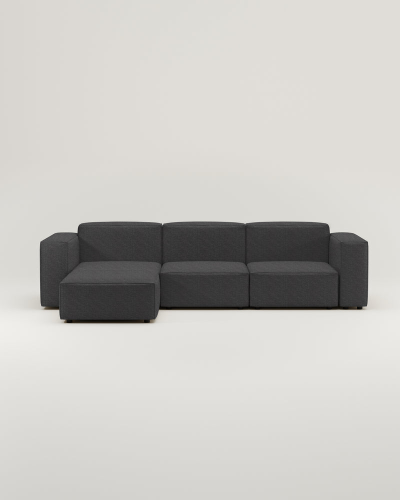 Modulares Sofa Harvey 4-Sitzer L mit Schlaffunktion