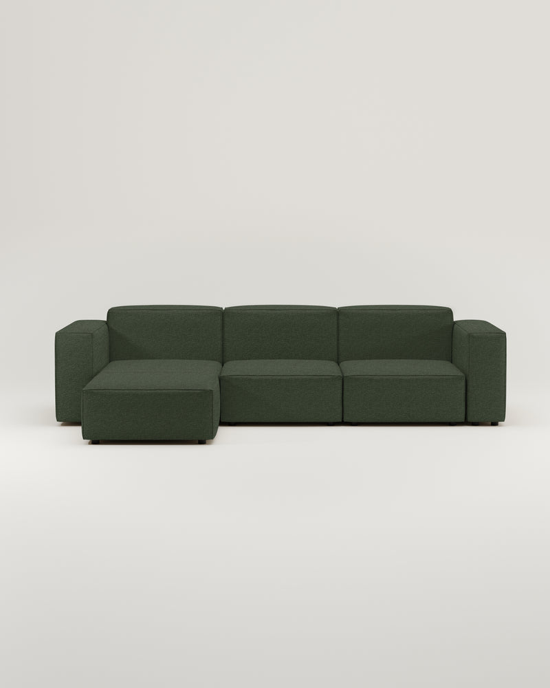 Modulares Sofa Harvey 4-Sitzer L mit Schlaffunktion