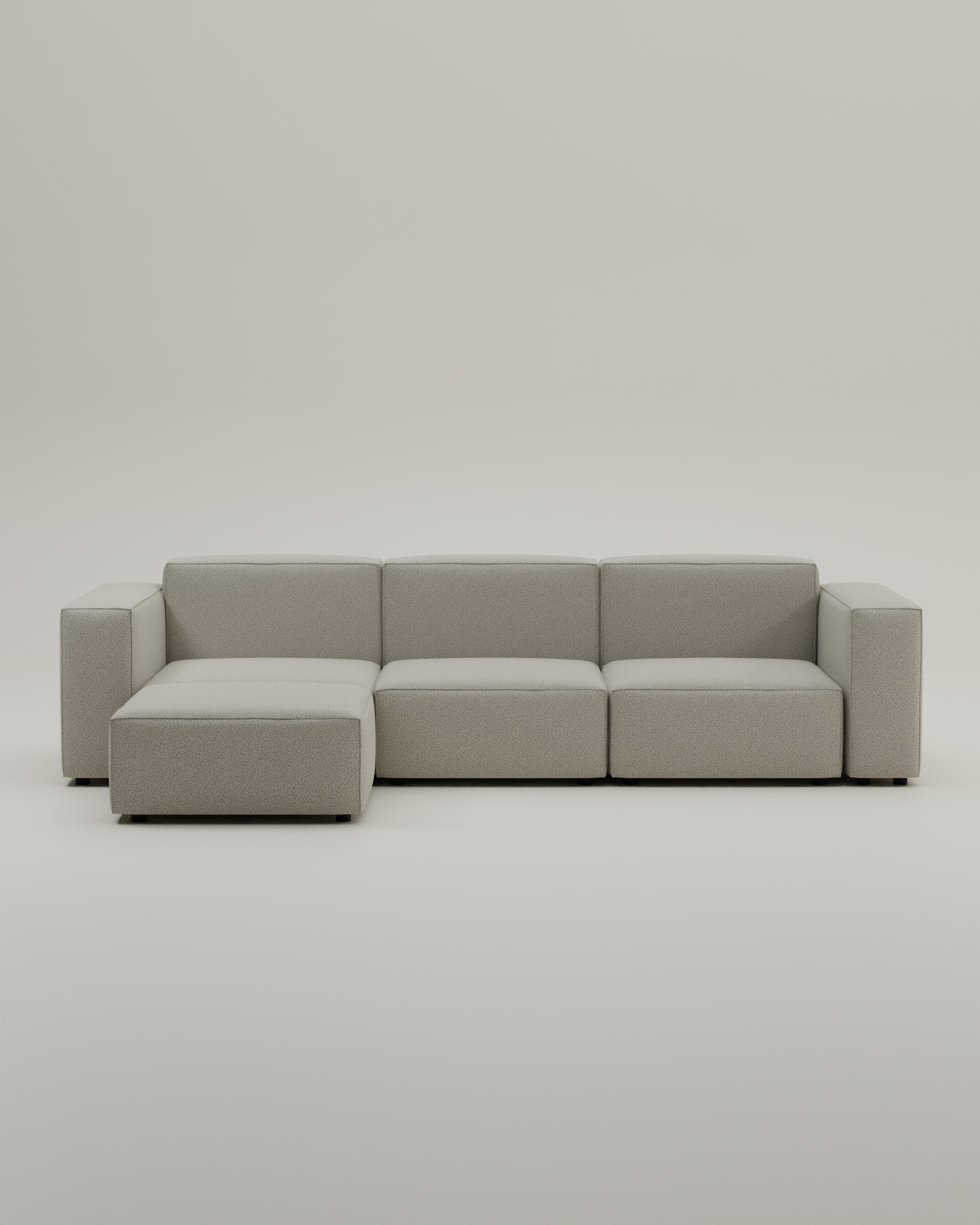 Stoffbezug - Modulares Sofa Harvey 4-Sitzer L mit Schlaffunktion