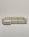 Harvey 4-seater modular sofa L with sleep function
