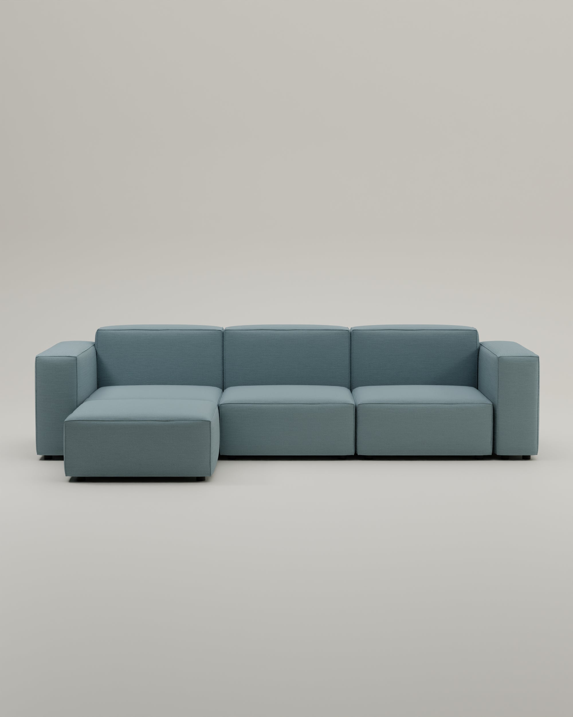 Modulares Sofa Harvey 4-Sitzer L mit Schlaffunktion