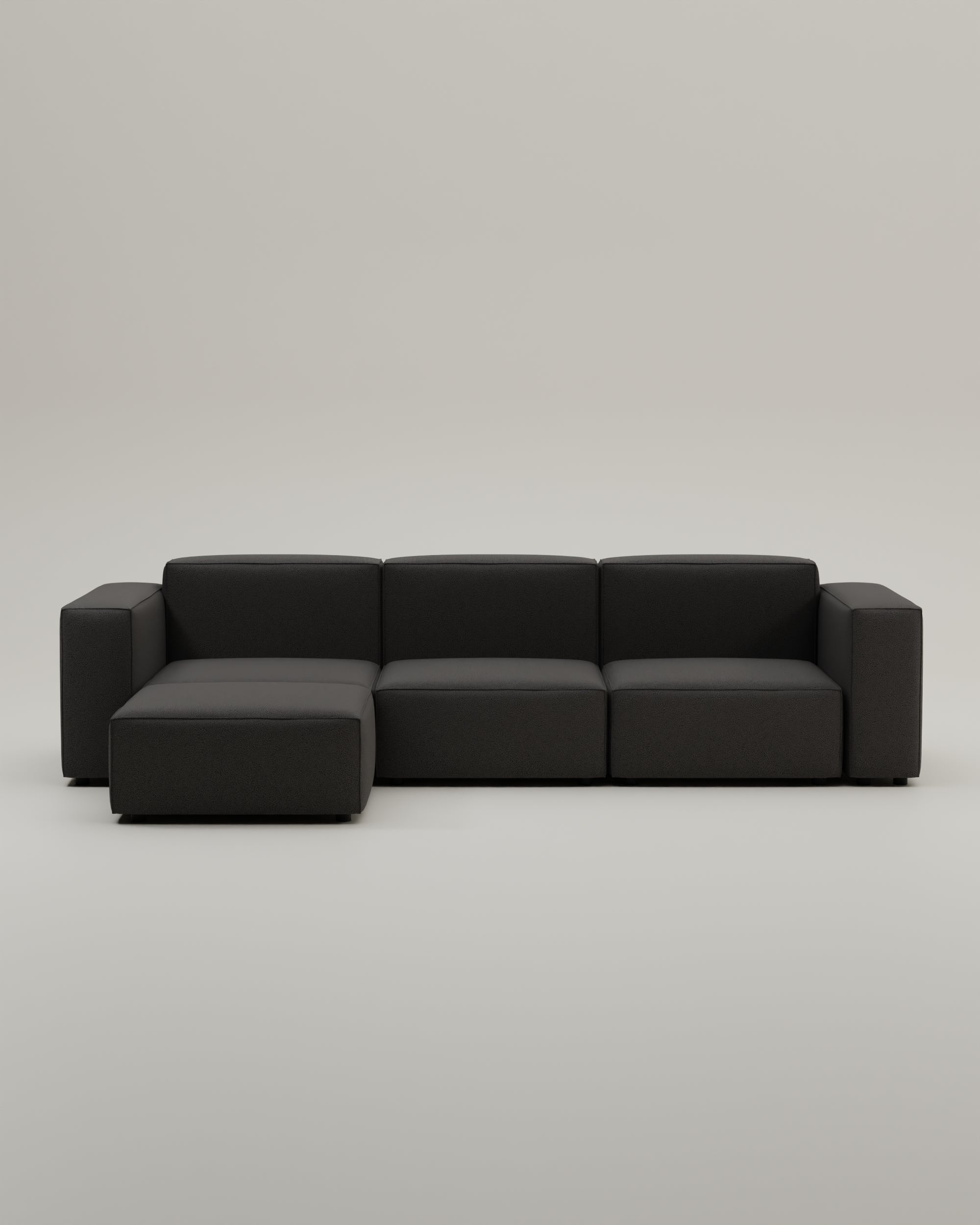 Stoffbezug - Modulares Sofa Harvey 4-Sitzer L mit Schlaffunktion