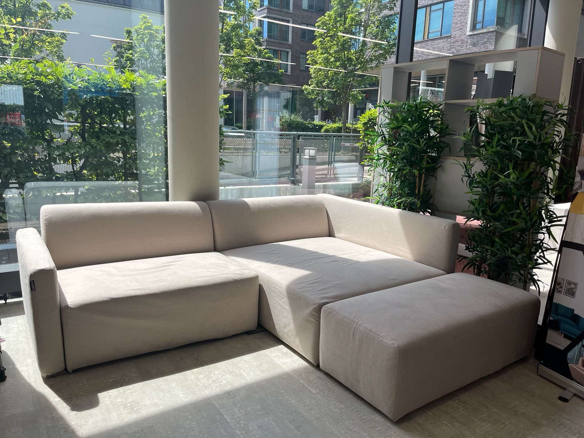 Modular corner sofa Paula 3-seater with sleeping function