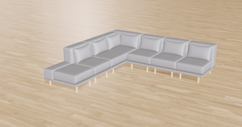 Outlet - Modulares Sofa Jenny mit Schlaffunktion