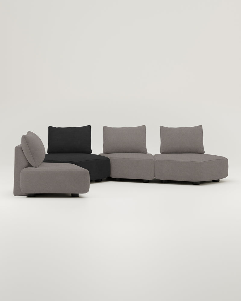 Modulares Sofa Katrina mit Schlaffunktion