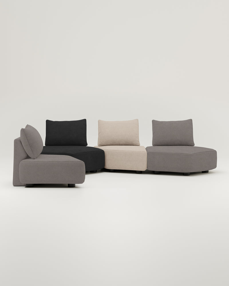 Modulares Sofa Katrina mit Schlaffunktion