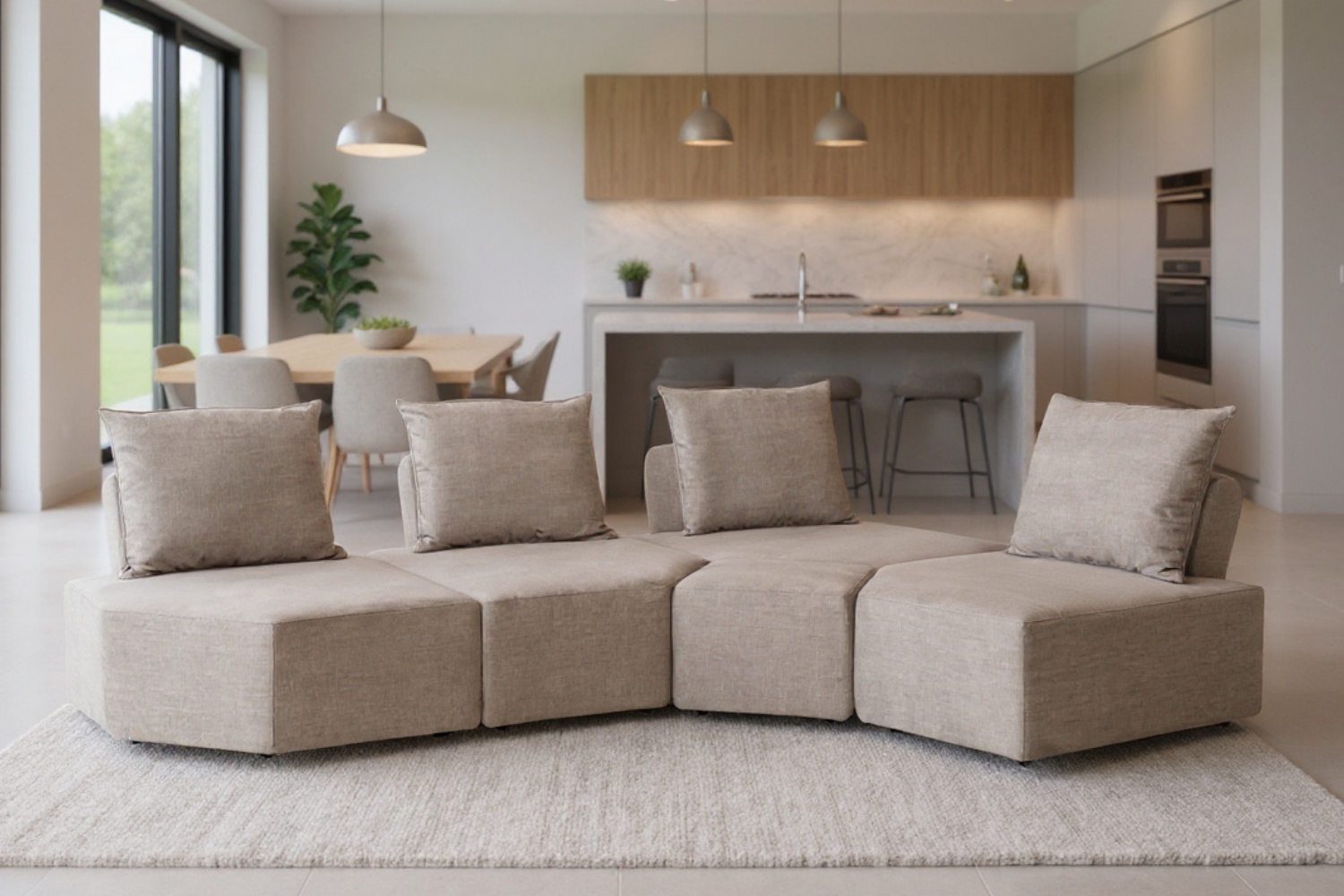 Katrina 2.0 modular sofa with sleep function