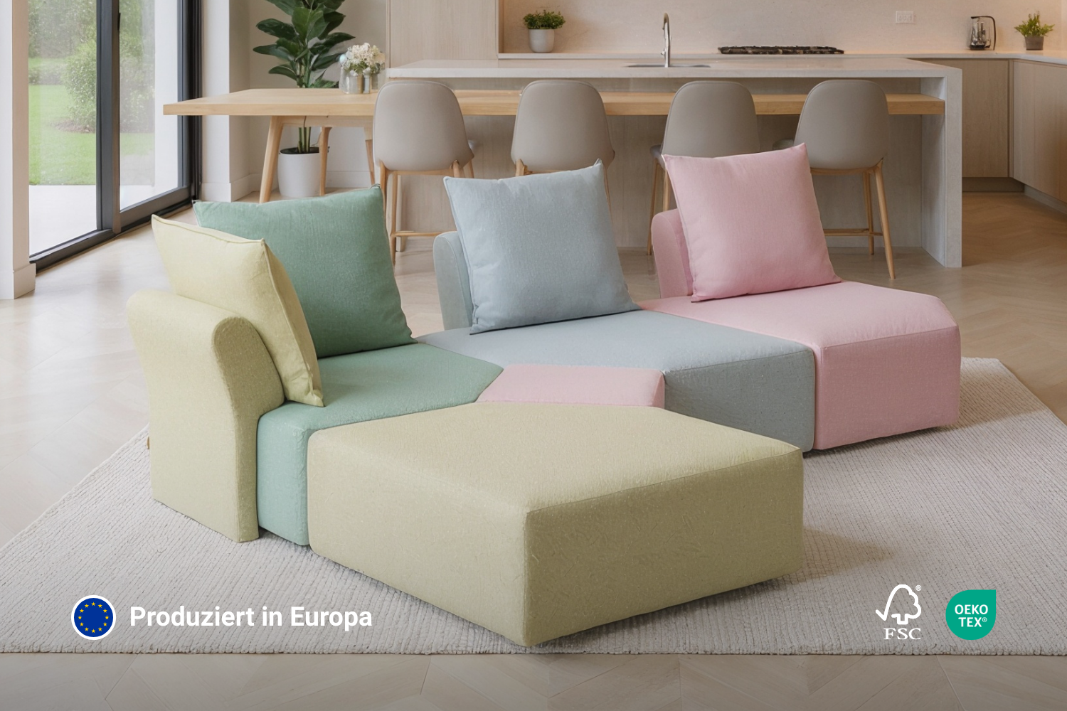 Katrina 2.0 modular sofa with sleep function