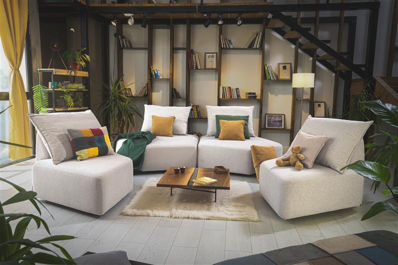Katrina modular sofa with sleep function - fabric Nova