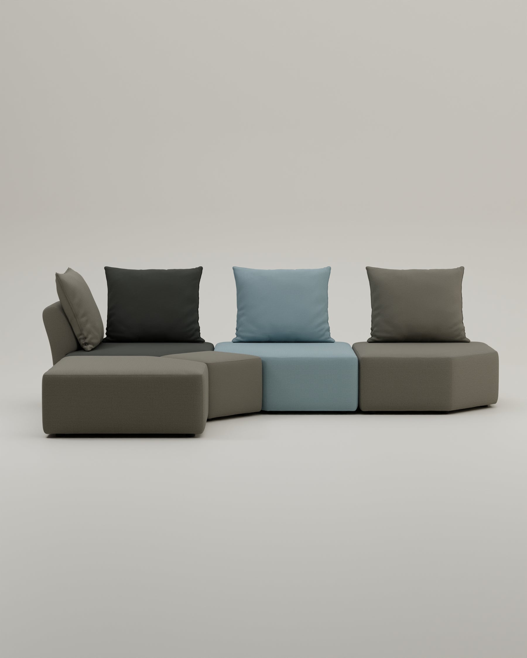 Modulares Sofa Katrina mit Schlaffunktion