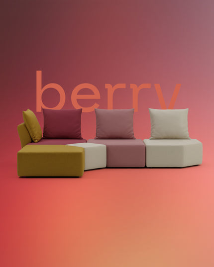 Special Edition Berry - Modulares Sofa Katrina 2.0
