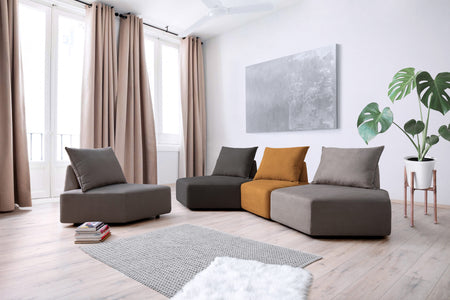 Outlet - Modular sofa Katrina with sleeping function Showroom Hanover