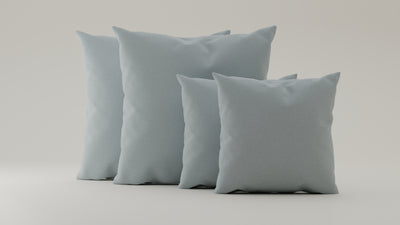 Pastel-Blue-Bouclé / 2x 50x50cm / 2x 70x70cm