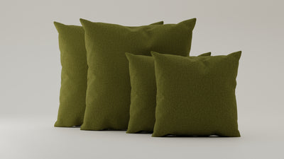 Olive-Veluno / 2x 50x50cm / 2x 70x70cm