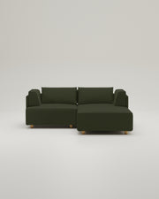 Modulares Sofa Louis 2-Sitzer mit Hocker und Schlaffunktion