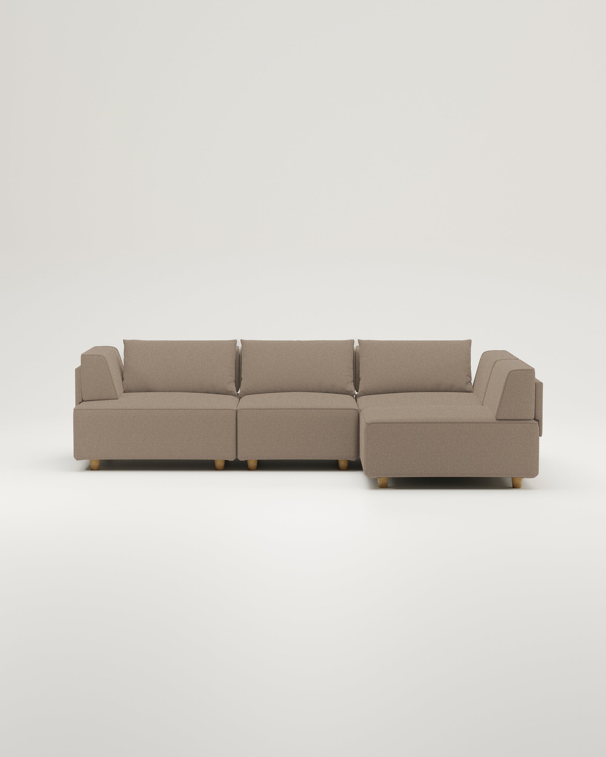 Modular sofa Louis L with sleeping function - fabric Nova
