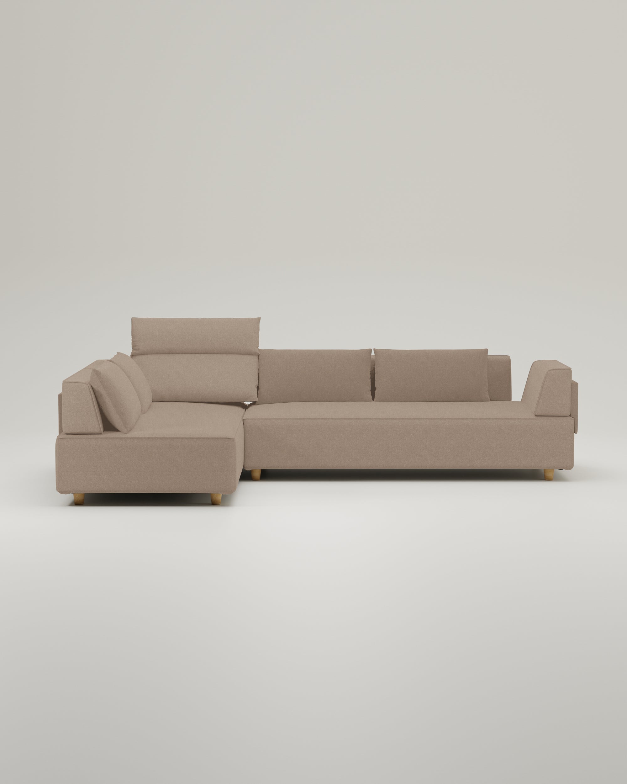 Modular sofa Louis L with sleeping function - fabric Nova