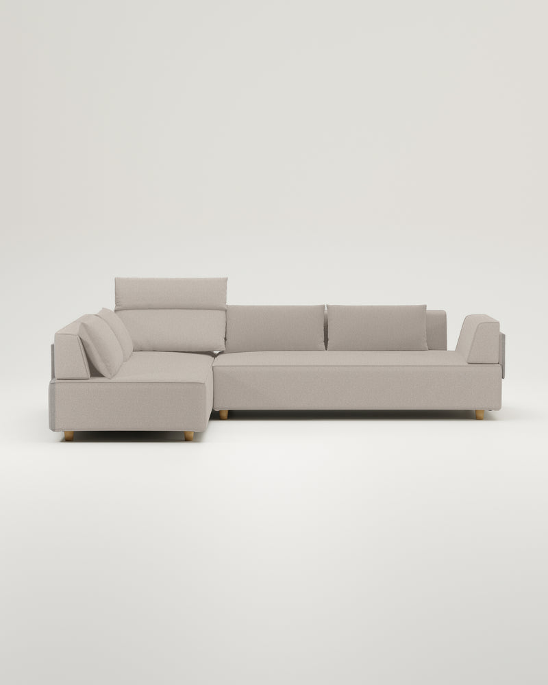 Modular sofa Louis L with sleeping function - fabric Nova