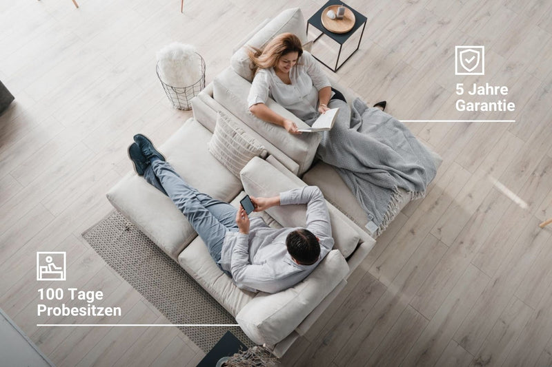 Modular sofa Donna XS With sleep function - fabric Nova