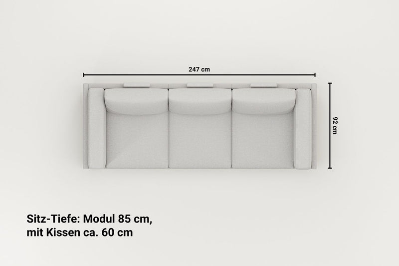 Modular sofa Donna s with sleep function