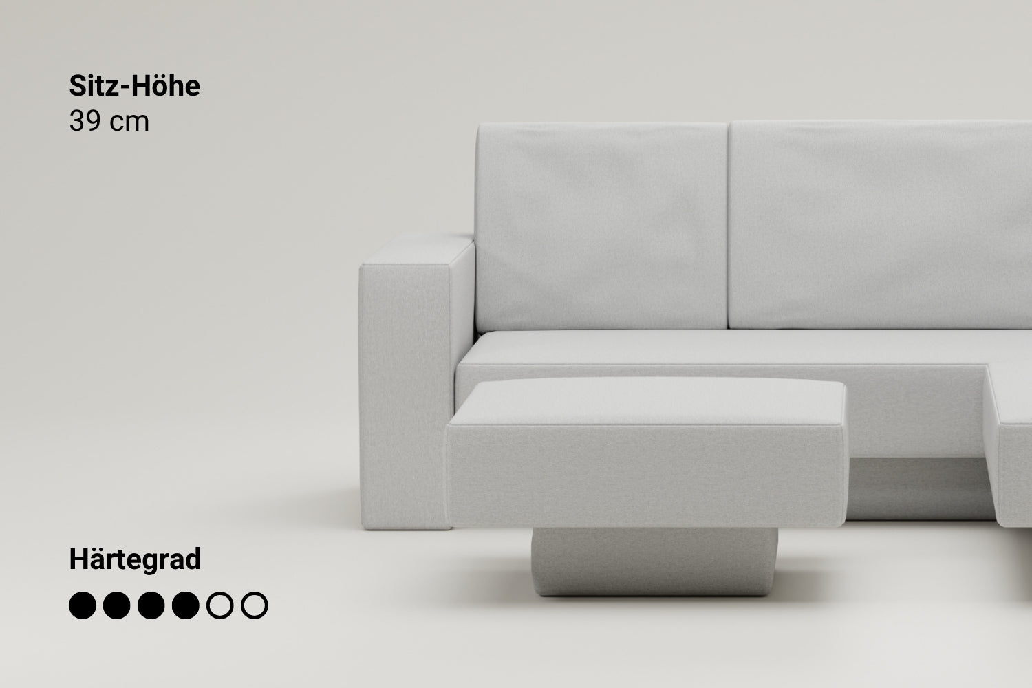 Modular sofa Rachel with sleep function