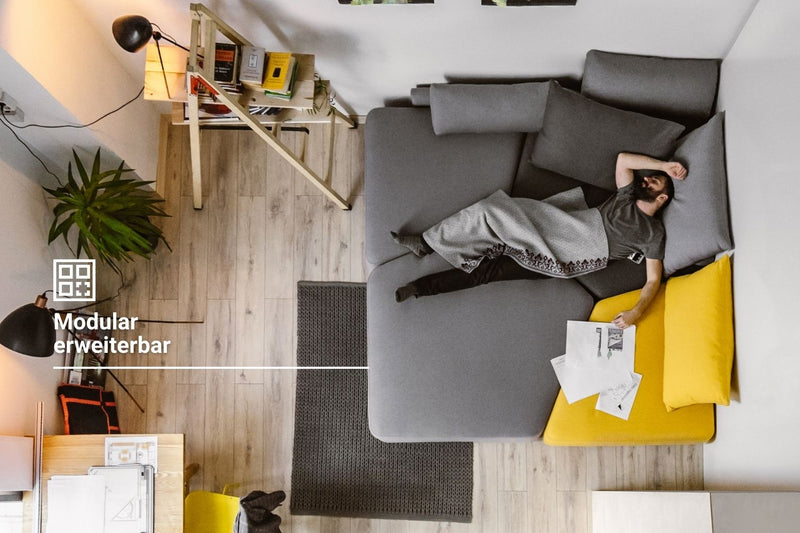 Modulares Sofa Katrina mit Schlaffunktion