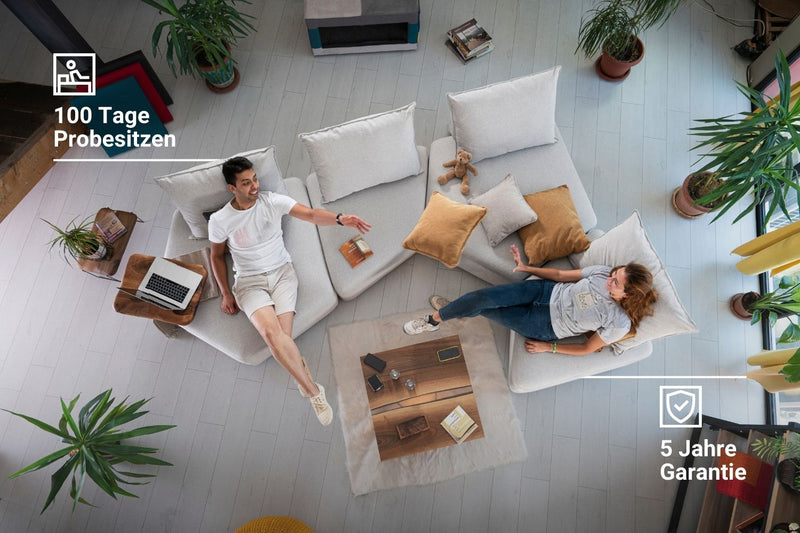 Modulares Sofa Katrina mit Schlaffunktion