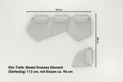 Modulares Sofa Katrina mit Schlaffunktion