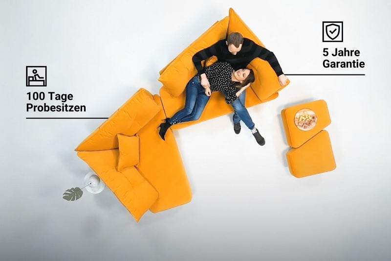 Modulares Sofa Mike mit Schlaffunktion