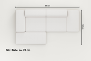 Modulares Ecksofa Nina 4-Sitzer mit Schlaffunktion