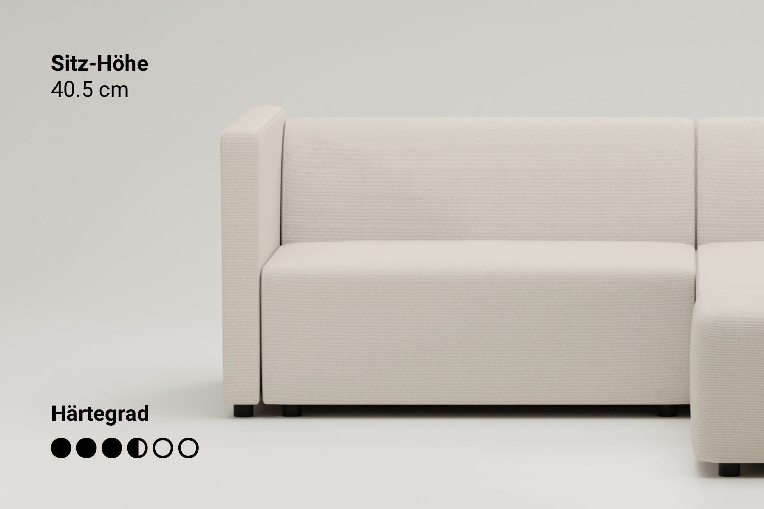 Modulares Sofa Paula U-Form / Wohnlandschaft mit Schlaffunktion