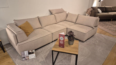 Outlet - Louis 4-seater modular sofa with sleeping function - Showroom München