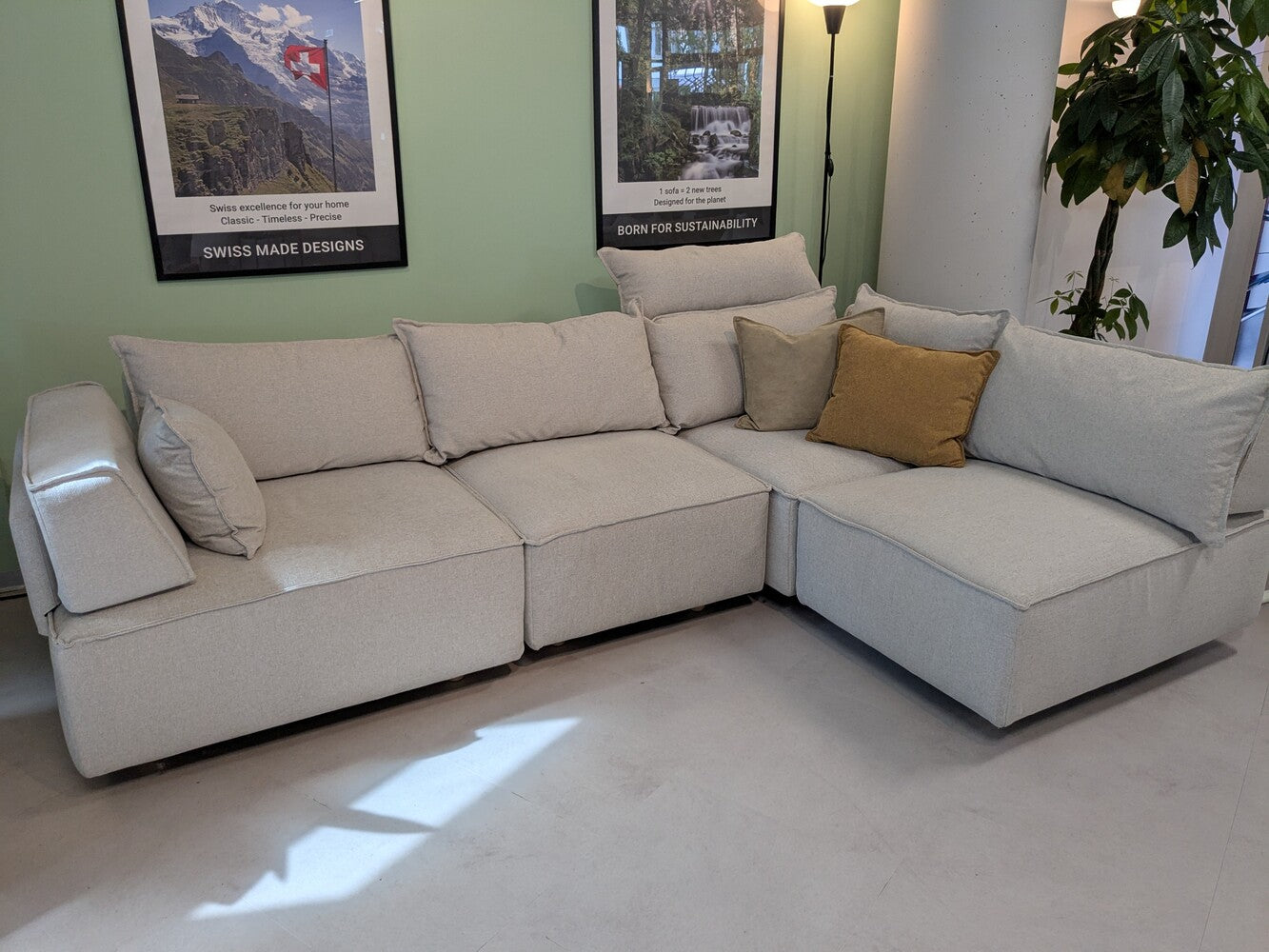 Outlet - Modulares Sofa Louis 4-Sitzer mit Schlaffunktion - Showroom Dresden