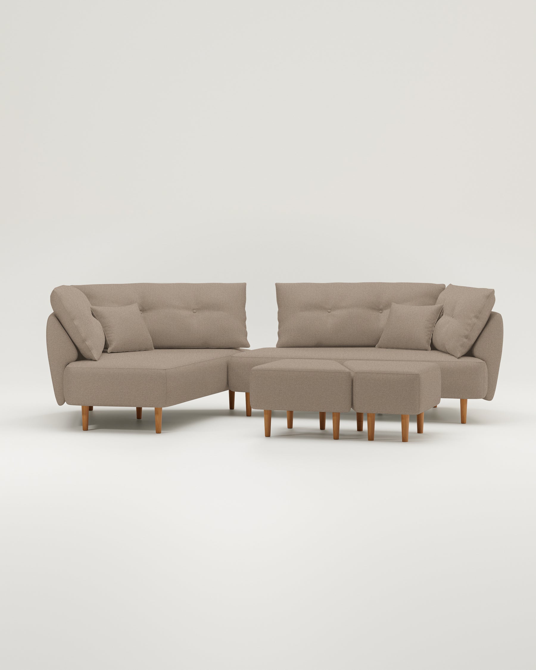 Mike modular sofa with sleep function - fabric Nova