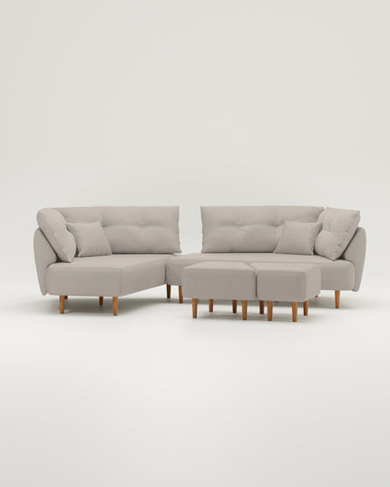 Mike modular sofa with sleep function - fabric Nova
