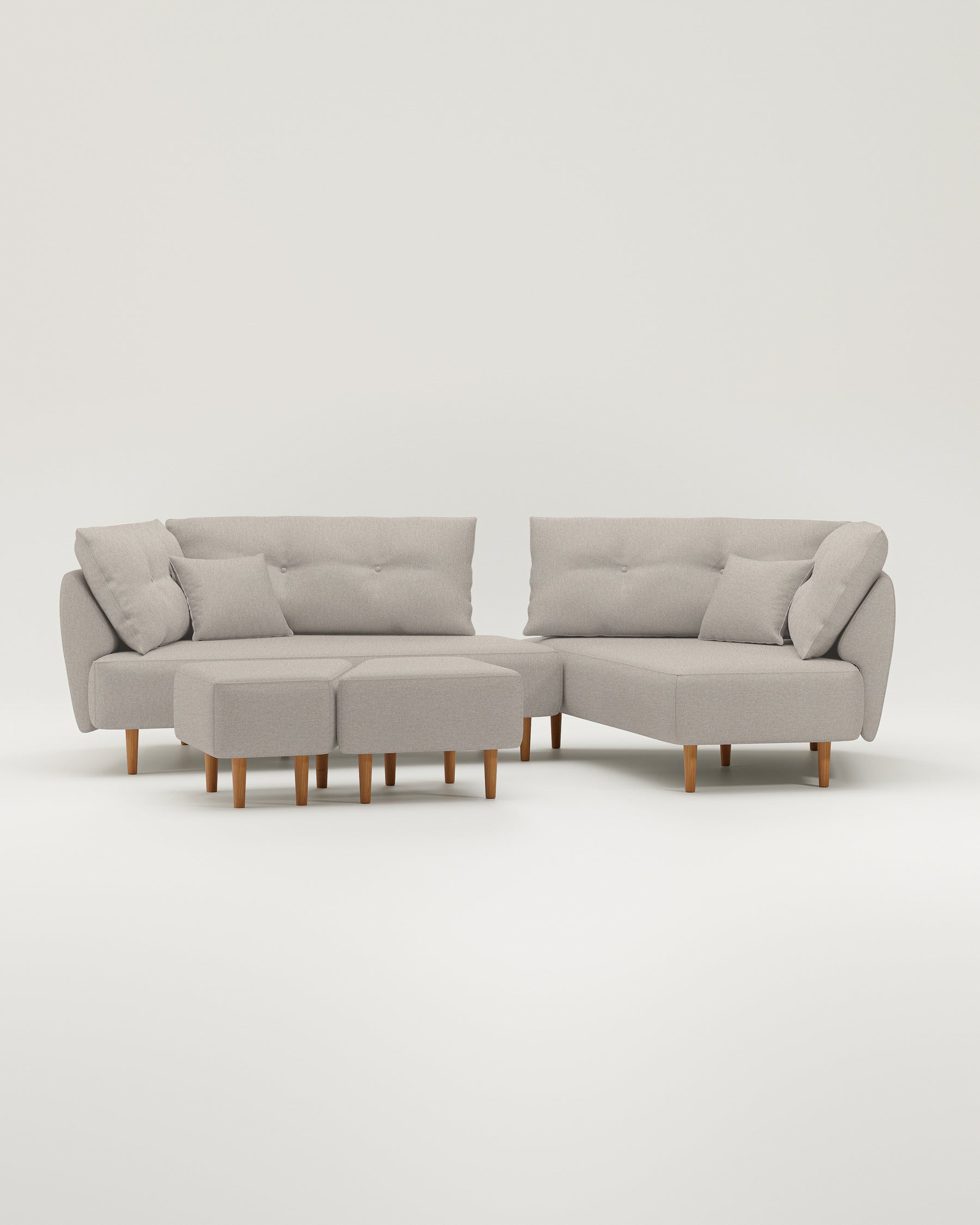Outlet modular sofa Mike with sleeping function - Nova fabric