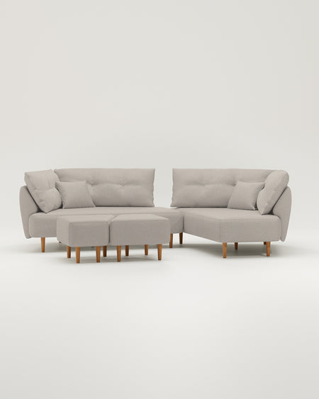 Outlet modular sofa Mike with sleeping function - Nova fabric