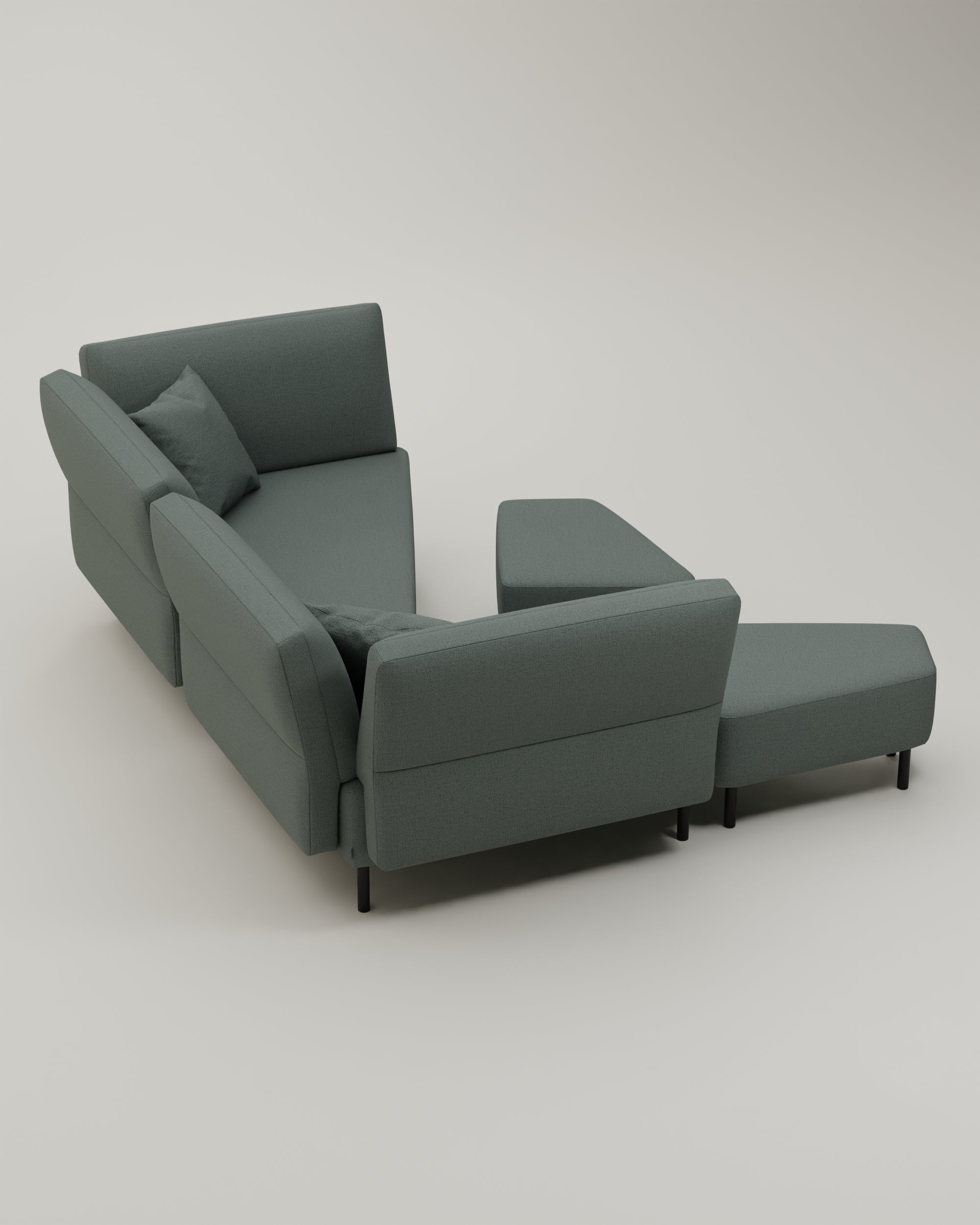 Outlet - Modulares Sofa Mike mit Schlaffunktion
