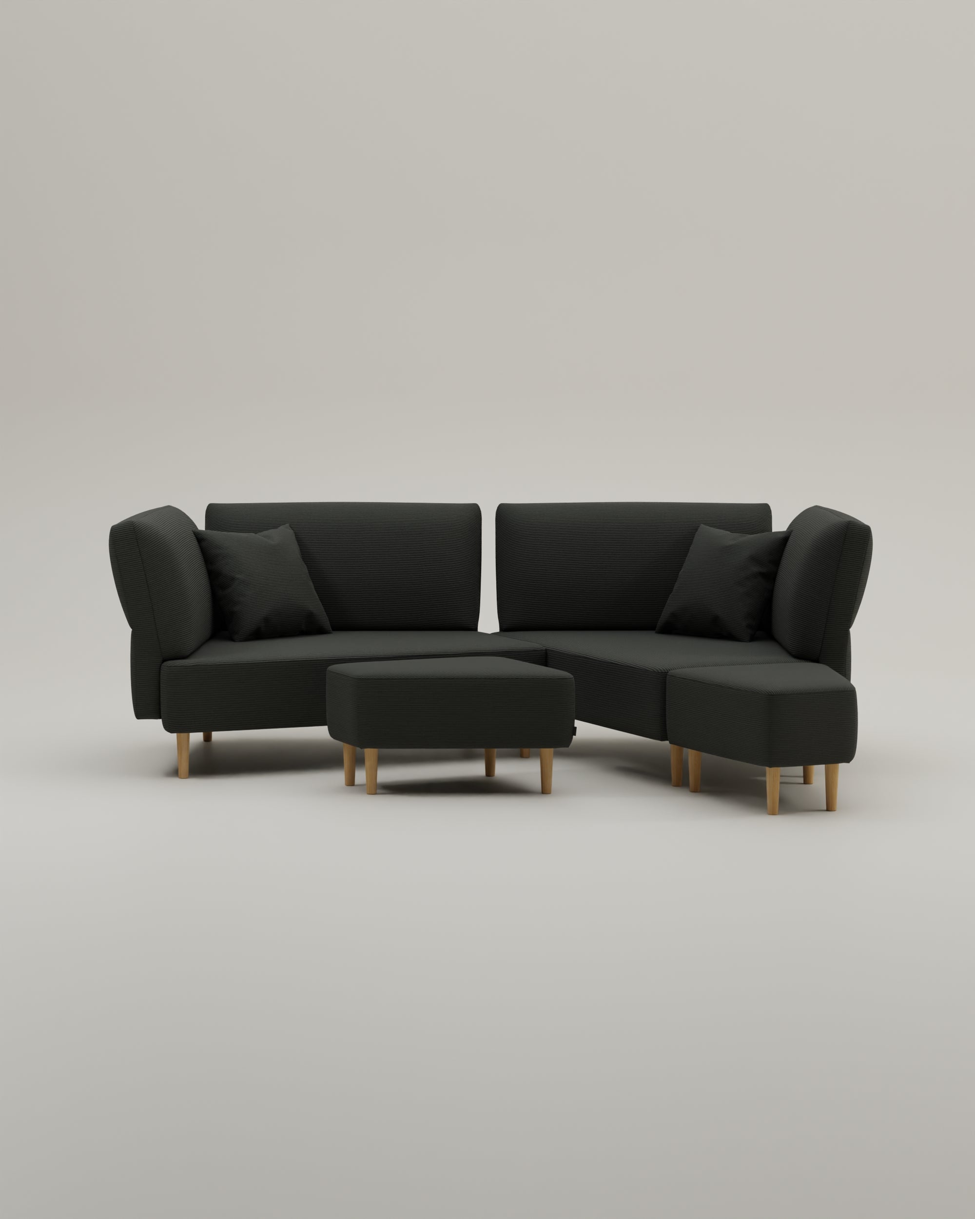Stoffbezug - Modulares Sofa Mike mit Schlaffunktion