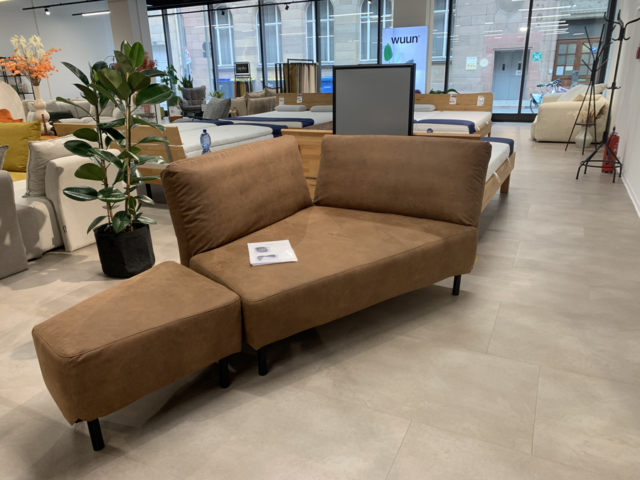 Outlet - Mike modular sofa with sleeping function Showroom Nuremberg