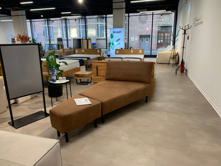 Outlet - Mike modular sofa with sleeping function Showroom Nuremberg