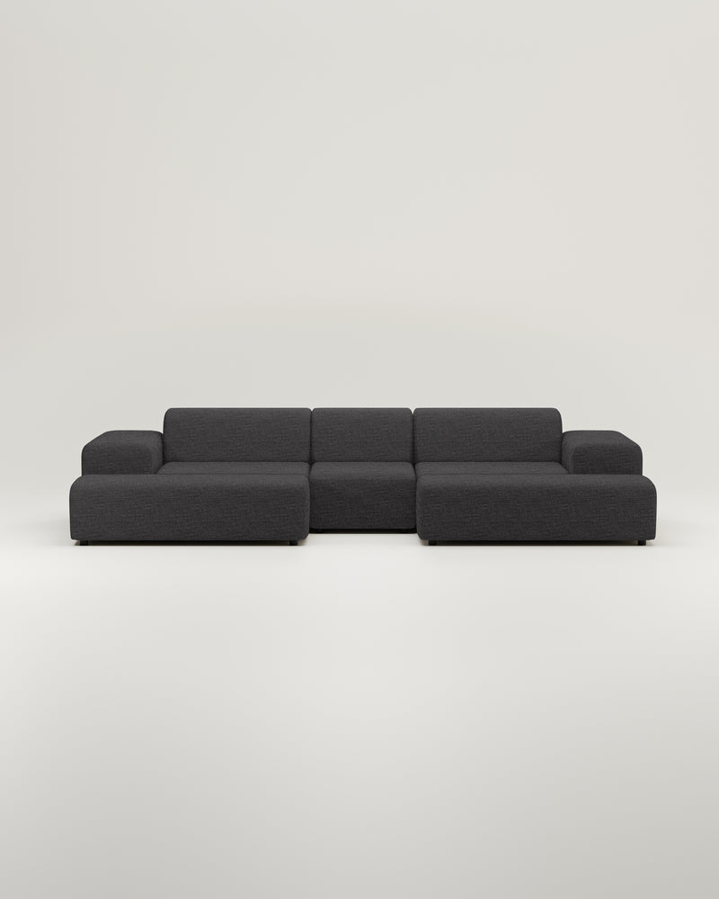 Modulares Sofa Nina U-Form / Wohnlandschaft mit Schlaffunktion